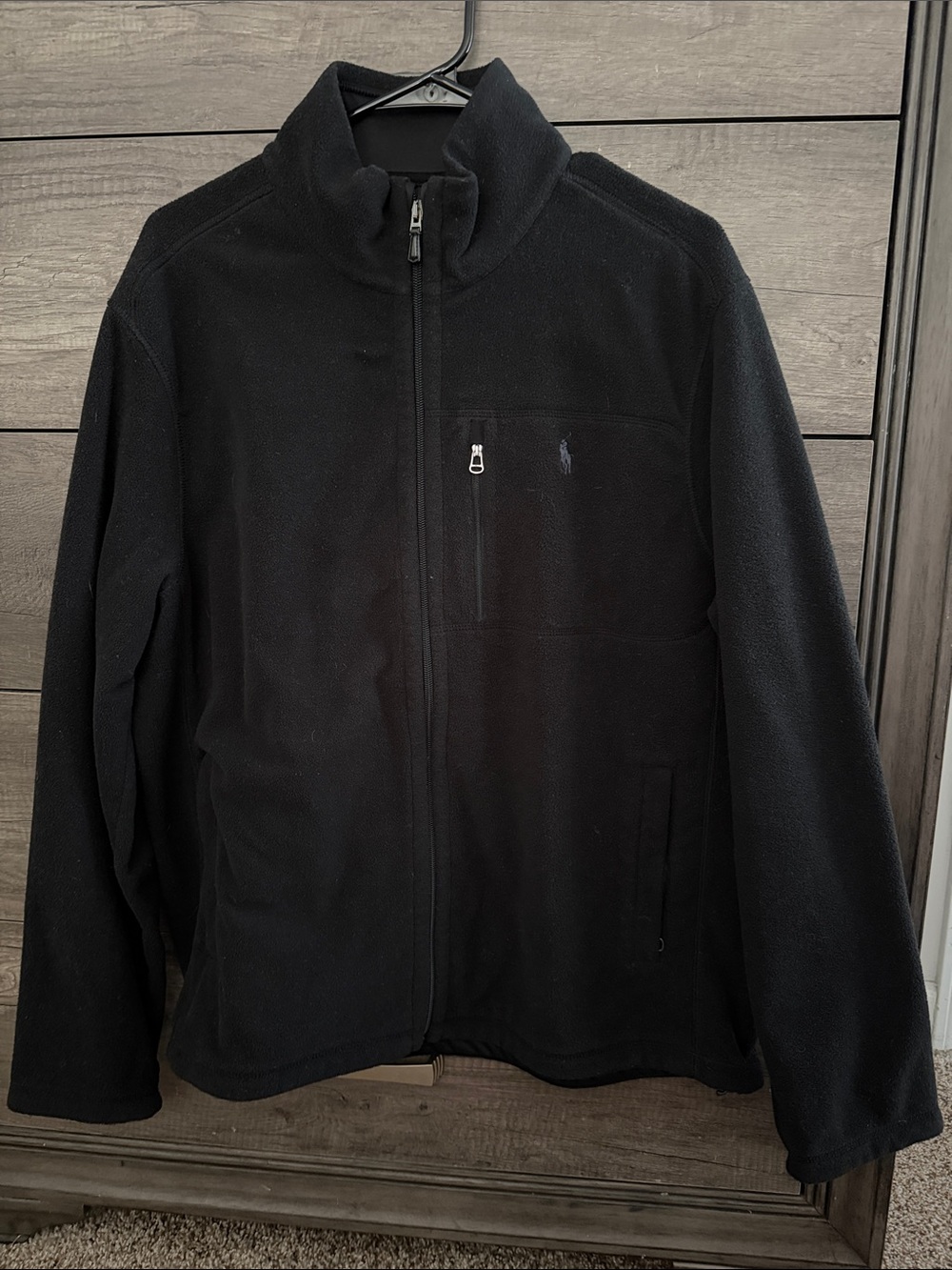Polo by Ralph Lauren Black Full-Zip Fleece Jacket